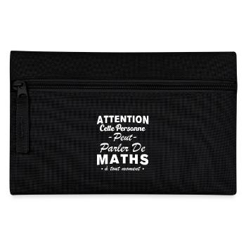 Diese Person kann jederzeit über Mathematik sprechen - Federtasche - Schwarz - Vorne