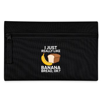 Bananenbrot Spruch Lustiges Bananenbrot Geschenk - Federtasche - Schwarz - Vorne