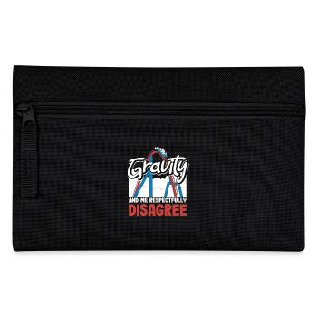 Roller coaster and I disagree disrespectfully - Pencil Case - black - Front