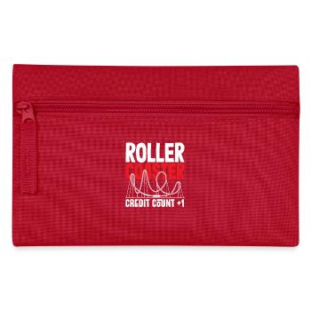 Compteur de crédit de montagnes russes +1 - Trousse - rouge - Devant