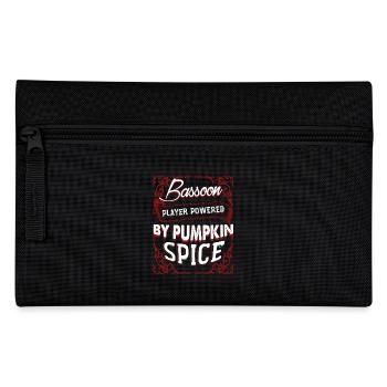Bassoon Player Powered By Pumpkin Spice - Pencil Case - black - Front