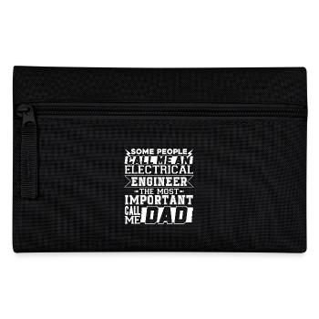Funny Electrical Engineer Dad - Pencil Case - black - Front