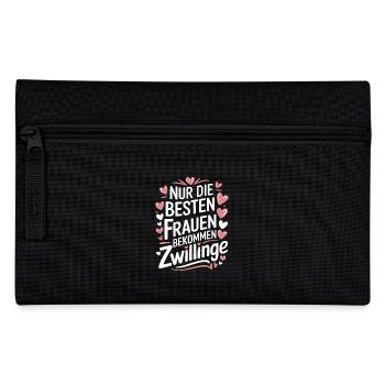 Mama von Zwillingen Zwillingsmama Zwillings Mutter - Federtasche - Schwarz - Vorne