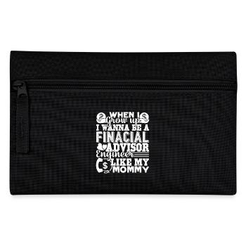 Financial Advisor Like Mommy - Pencil Case - black - Front