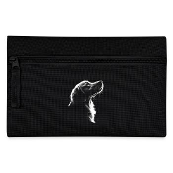 Golden Retriever Portrait Dog Dog Goldie - Pencil Case - black - Front