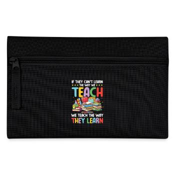 If they can't learn the way we teach - Federtasche - Schwarz - Vorne