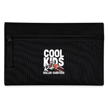 Cool kids ride roller coasters - Pencil Case - black - Front
