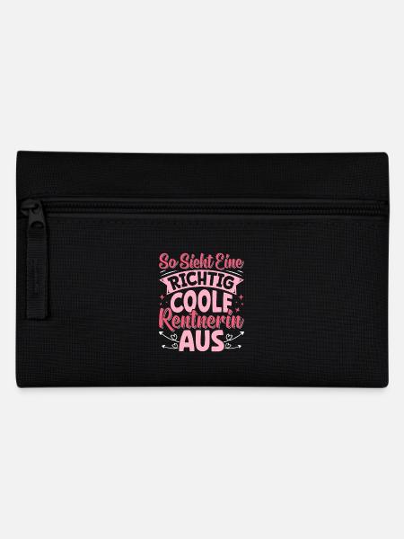 Rente SO SIEHT EINE RICHTIG COOLE RENTNERIN AUS - Federtasche - Schwarz