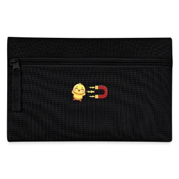 Cute chick with magnet: chick attraction - Pencil Case - black - Front