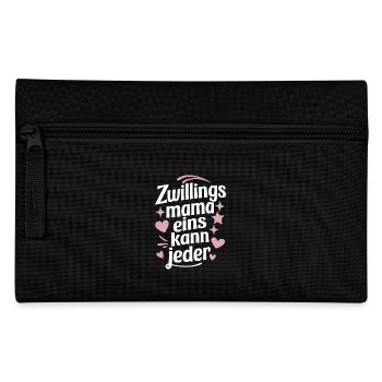 Mama von Zwillingen - Federtasche - Schwarz - Vorne