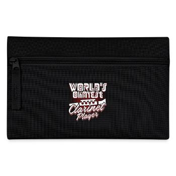 World's Okayest Clarinet Player - Pencil Case - black - Front