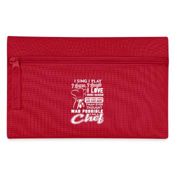 Chef I am A Chef - Pencil Case - red - Front