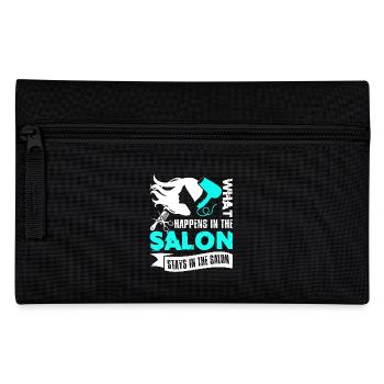 Hair Stylist What Happens In The Salon Stays In - Pencil Case - black - Front