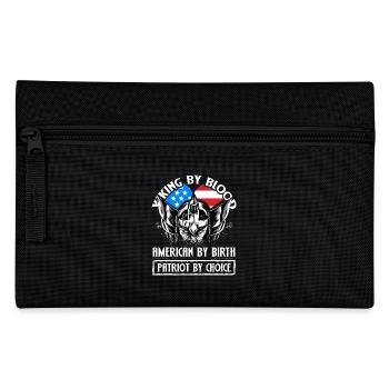 Viking par le sang américain par naissance patriote par - Trousse - noir - Devant