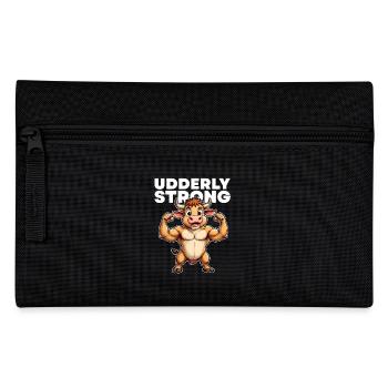 UDDERLY STRONG - Pencil Case - black - Front