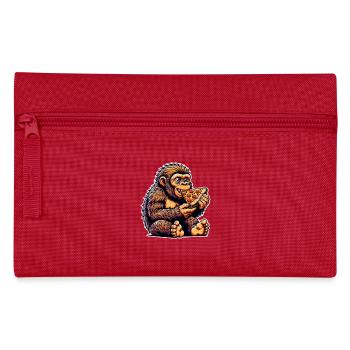 Neanderthal pizza - Pencil Case - red - Front
