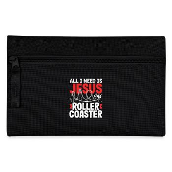 Jesus and Roller Coaster Lovers - Pencil Case - black - Front
