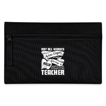 High School Teacher Hero - Pencil Case - black - Front