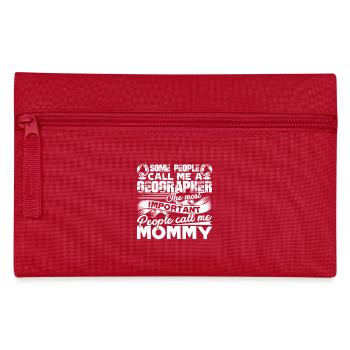 Geographer Geographer Mommy - Pencil Case - red - Front