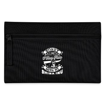 Have Plan With My Shiba Inu - Pencil Case - black - Front