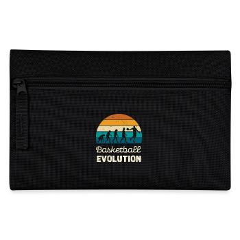 Basketball Evolution Vintage Stil - Federtasche - Schwarz - Vorne