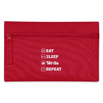 Manger Dormir Écrire Répéter : La vie créative pour - Trousse - rouge - Devant