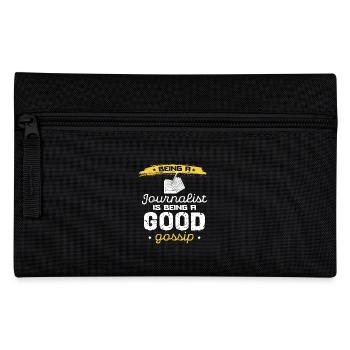 Being a journalist is good gossip - Pencil Case - black - Front