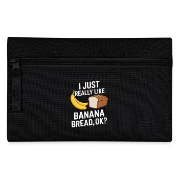 Bananenbrot Spruch Lustiges Bananenbrot Geschenk - Federtasche - Schwarz - Vorne