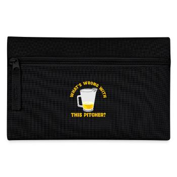 What's Wrong With This Pitcher? Humorous - Pencil Case - black - Front