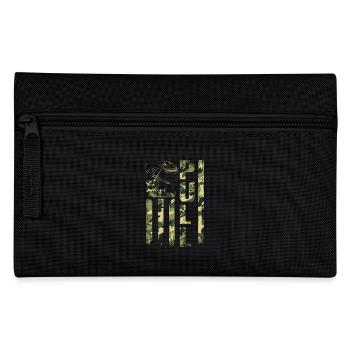 Pull Camouflage Schießsport Motiv - Federtasche - Schwarz - Vorne