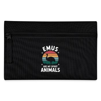 Emu Saying Australia Emus Funny Emu Gift - Pencil Case - black - Front