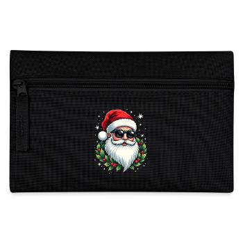 Cooler Weihnachtsmann mit Sonnenbrille Weihnachten - Federtasche - Schwarz - Vorne