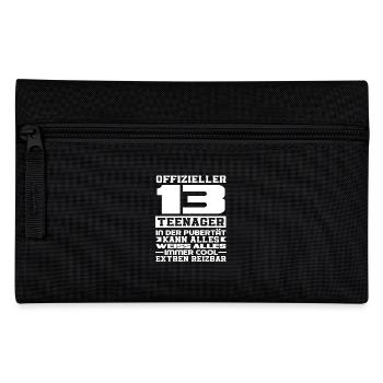 13e anniversaire officiel de la puberté des adolescents - Trousse - noir - Devant