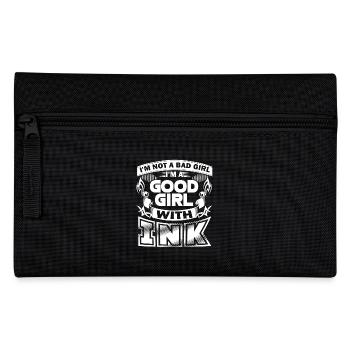 Tattoo Artist Good Girl With Ink - Pencil Case - black - Front