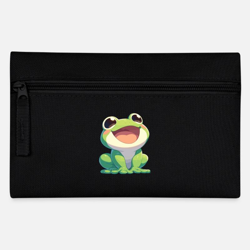 Frosch Frösche - Federtasche - Schwarz
