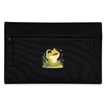 Frosch Frösche - Federtasche - Schwarz - Vorne