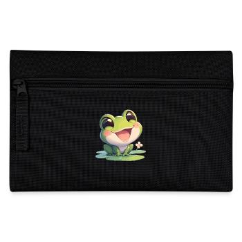 Frosch Frösche - Federtasche - Schwarz - Vorne
