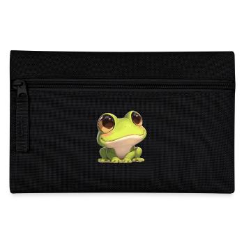 Frosch Frösche - Federtasche - Schwarz - Vorne