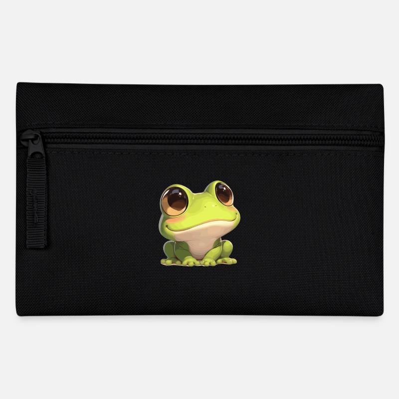 Frosch Frösche - Federtasche - Schwarz