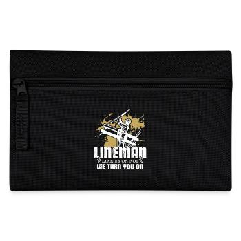Lineman Turn You On - Pencil Case - black - Front