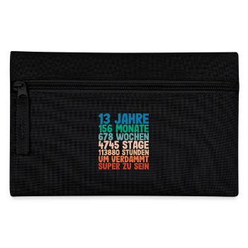13e anniversaire 13 ans pleins d’aventure - Trousse - noir - Devant