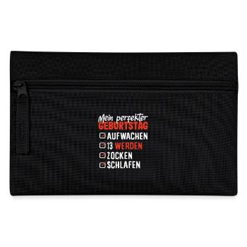 Ma liste de contrôle parfaite pour mon 13e anniversaire - Trousse - noir - Devant