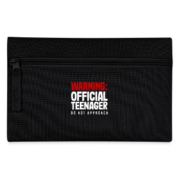 Warning Official Teenager 13th Birthday - Pencil Case - black - Front