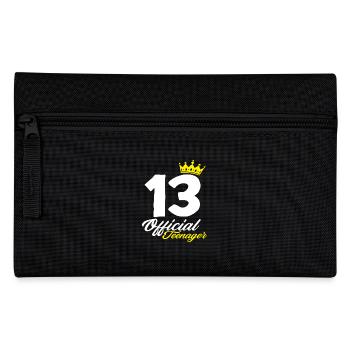 13. Geburtstag Offizieller Teenager Krone - Federtasche - Schwarz - Vorne