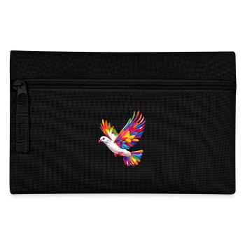 Taube Weiß Frieden Peace Ringeltaube Weiße Tauben - Federtasche - Schwarz - Vorne