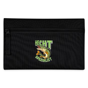 Angler Outfit HECHT SPEZIALIST Lustiges Angeln - Federtasche - Schwarz - Vorne