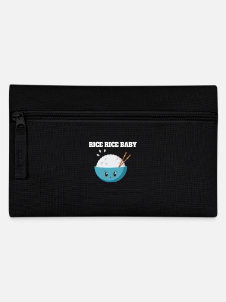 Riz Riz Bébé Mignon Bol Illustration - Trousse - noir