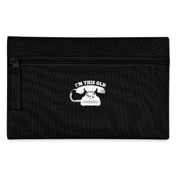 I'm So Old Phone Retro Nostalgia Humor - Pencil Case - black - Front