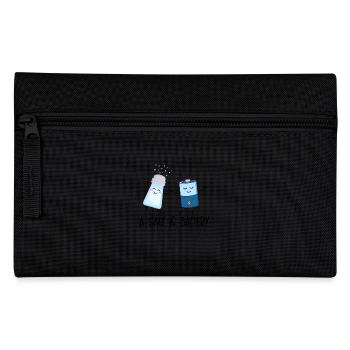 Un motif de dessin animé amusant Salt & Battery pour - Trousse - noir - Devant
