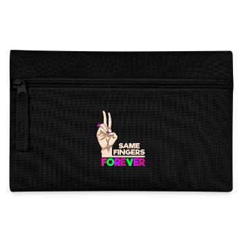 Same Fingers Forever Statement for Friendship - Pencil Case - black - Front